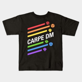 Rainbow Carpe DM - RPG Dice Addict Kids T-Shirt